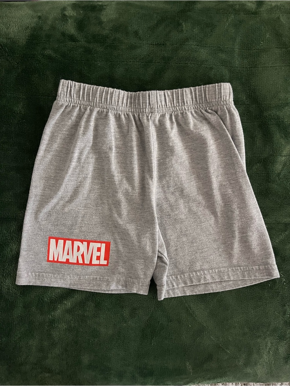 Marvel Gray Shorts with Red Logo